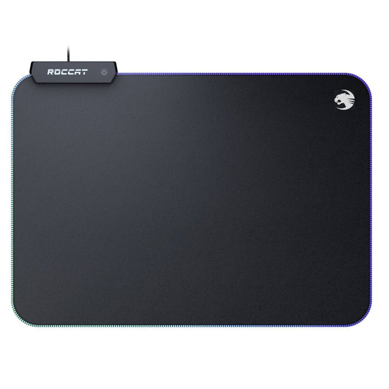Roccat Sense AIMO RGB  Mouse Pad - Black - حصيرة الفأرة